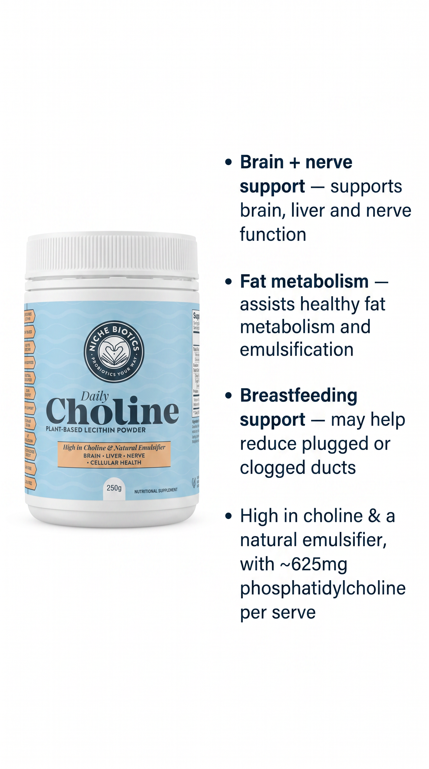 Daily Choline — Plant-Based Sunflower Lecithin Powder