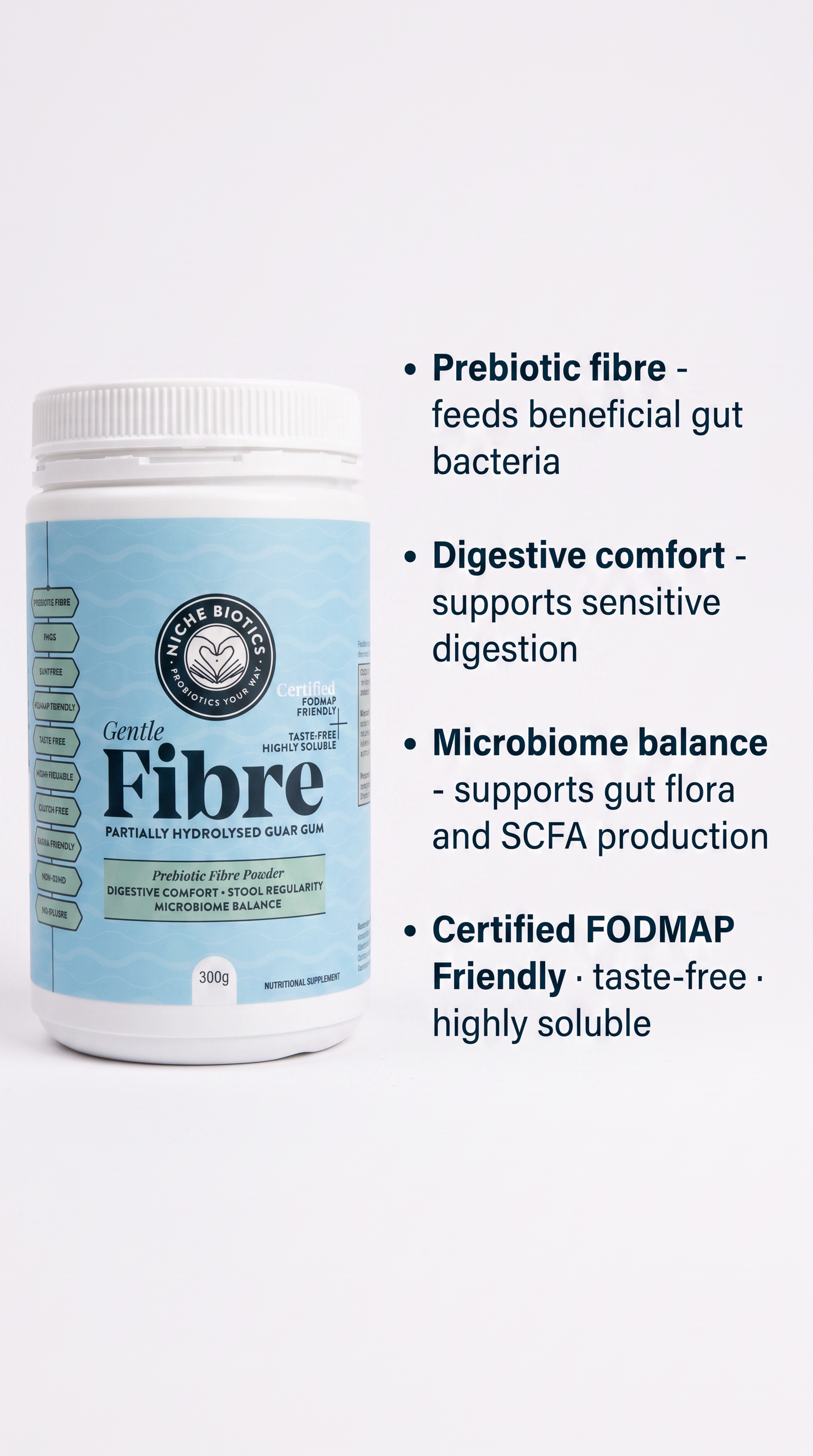 Gentle Fibre — Prebiotic PHGG (Sunfiber®) Powder