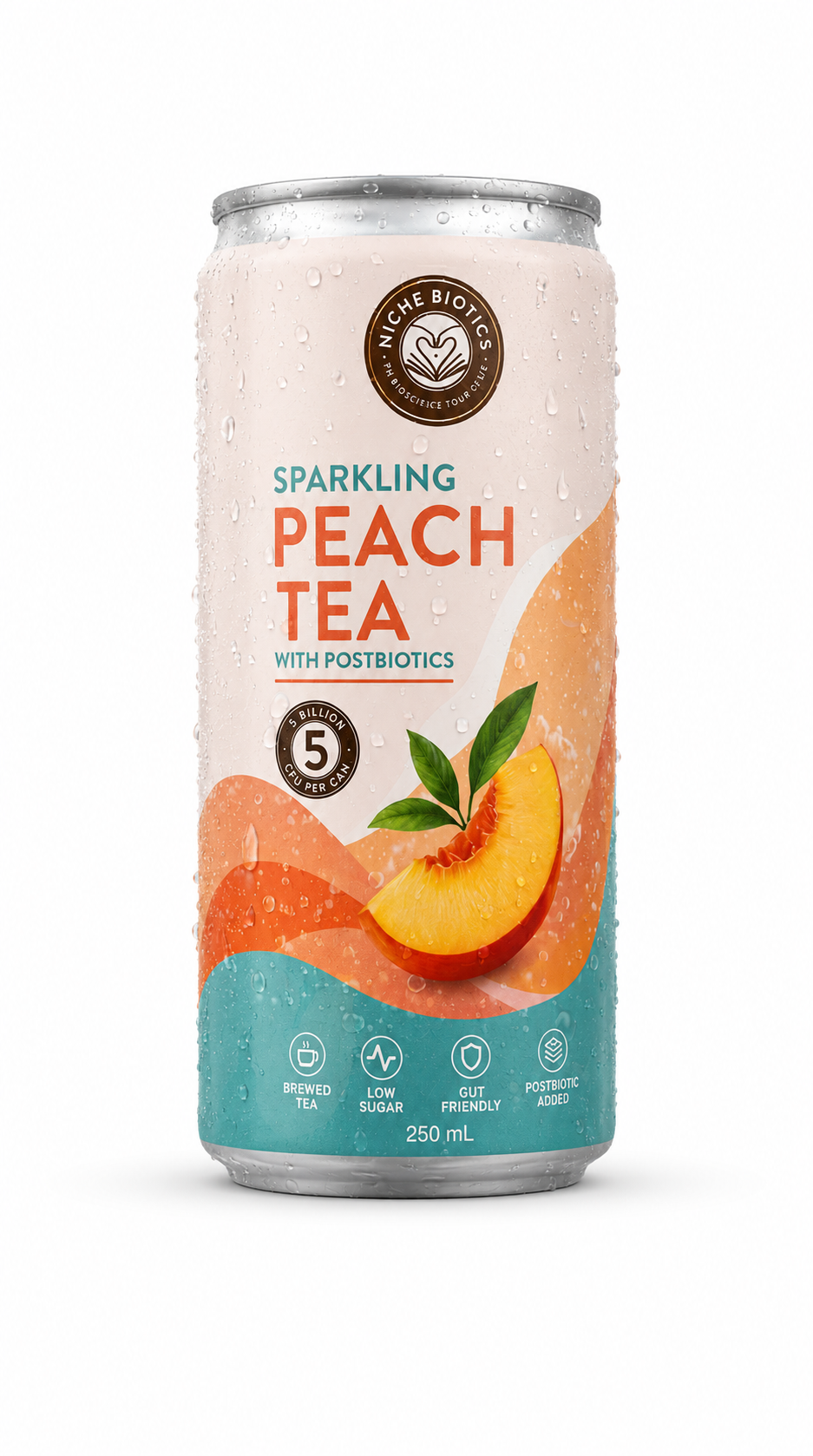 Sparkling Peach Iced Tea