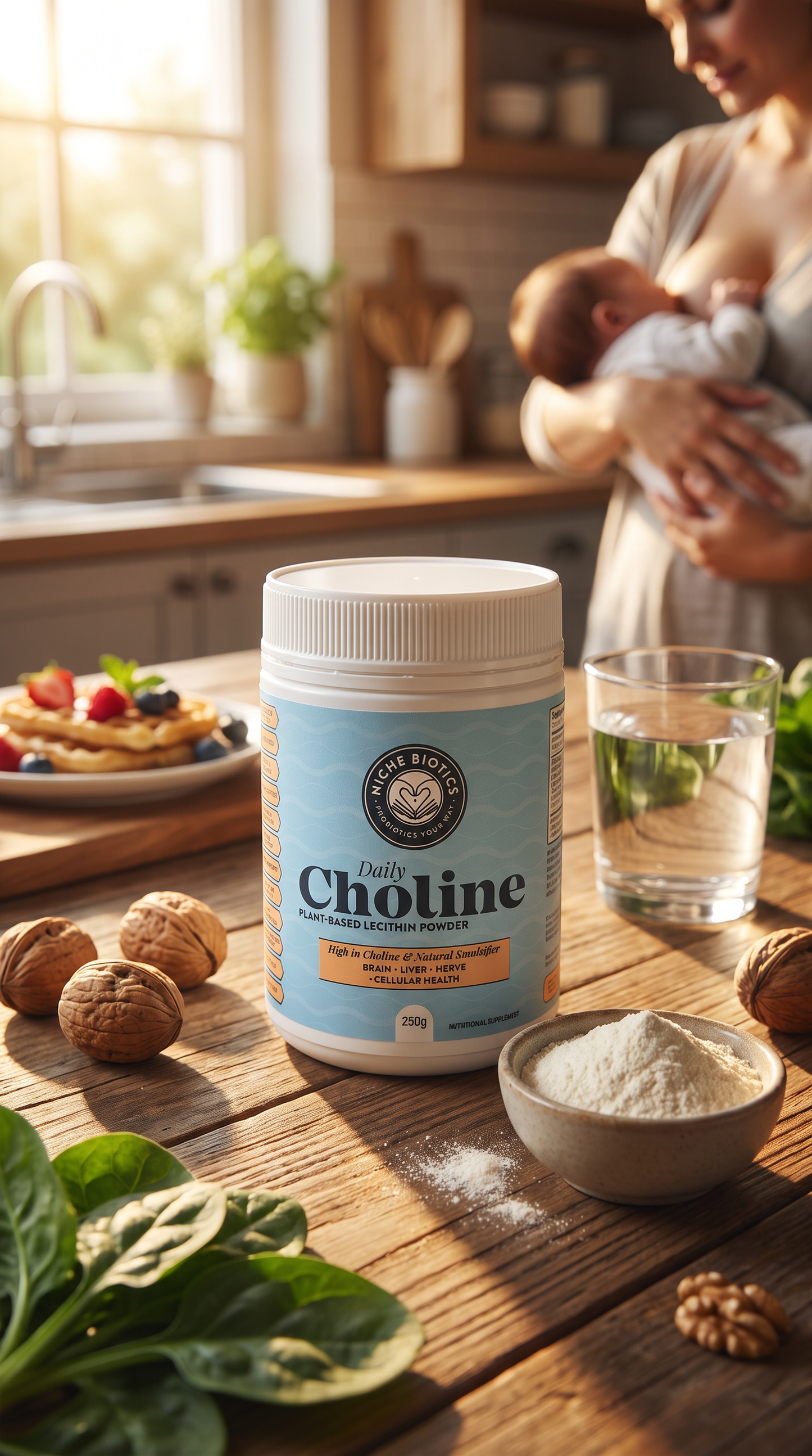 Daily Choline — Plant-Based Sunflower Lecithin Powder