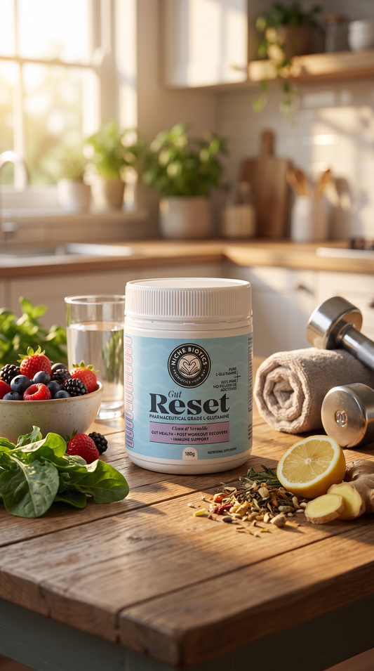 Gut Reset — Pure L-Glutamine Amino Acid Powder